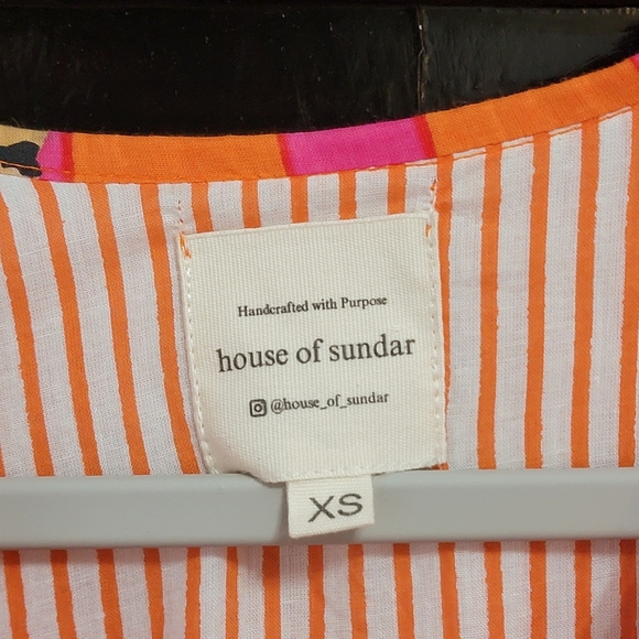 Modest Midi Indian Hand Blocked Printed Cotton Dress - Picture 4 of 8